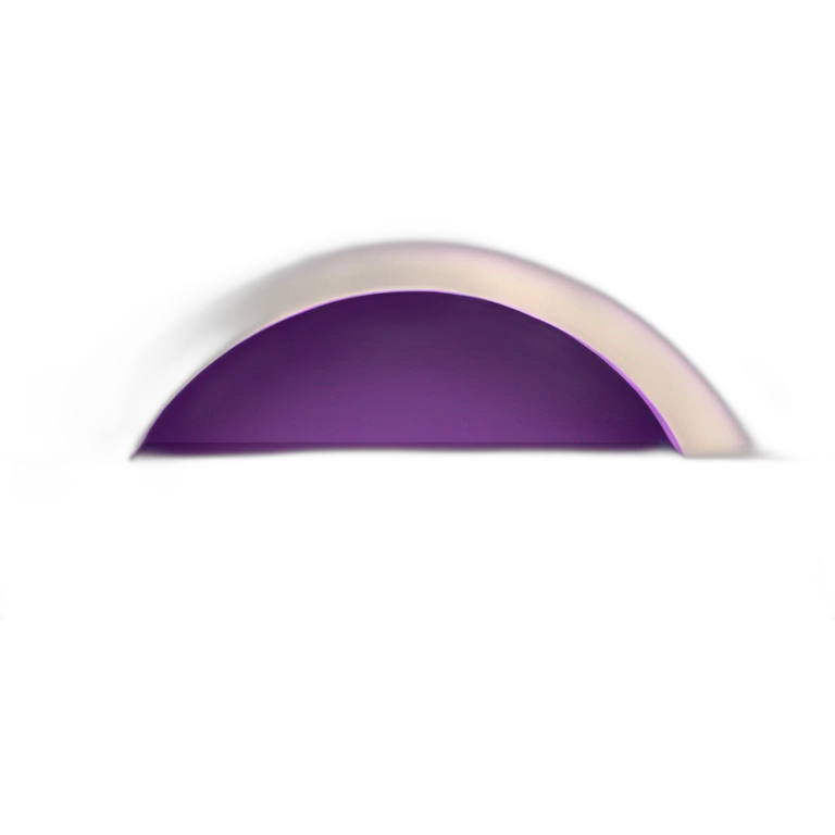3 3/4 arch shaped purple lights descending in size emoji
