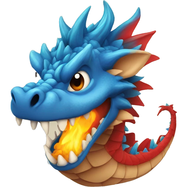 Dragão de fogo emoji