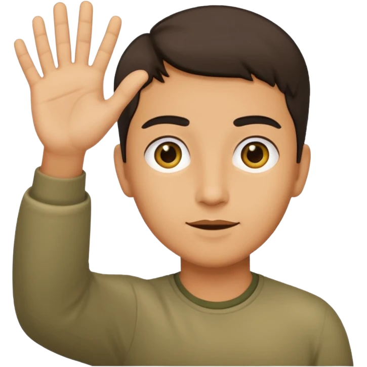 elini önüne doru uzatsın emoji