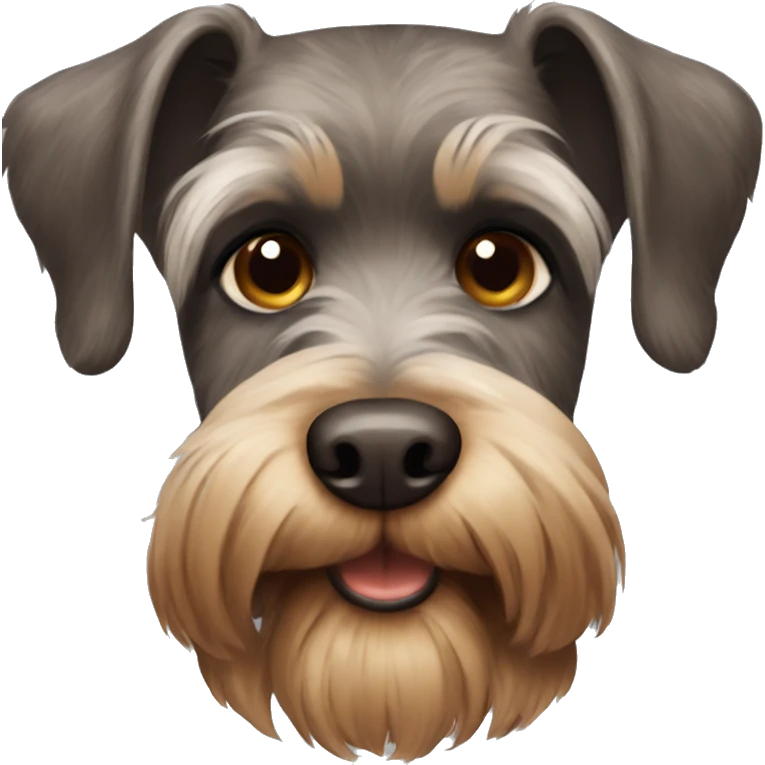 brown schnauzer emoji