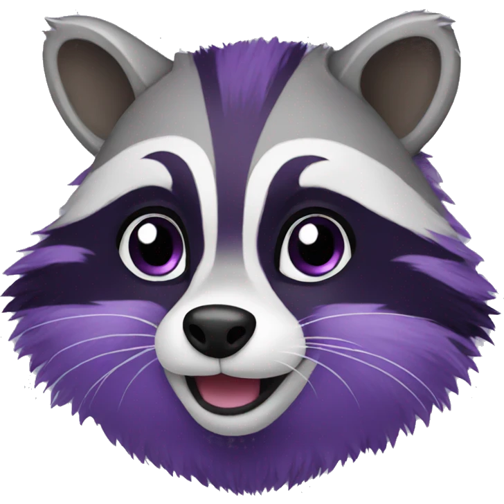 purple raccoon emoji
