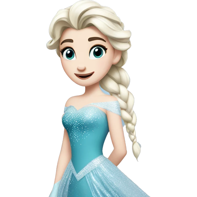Elsa eiskönigin Chrismas Look  emoji