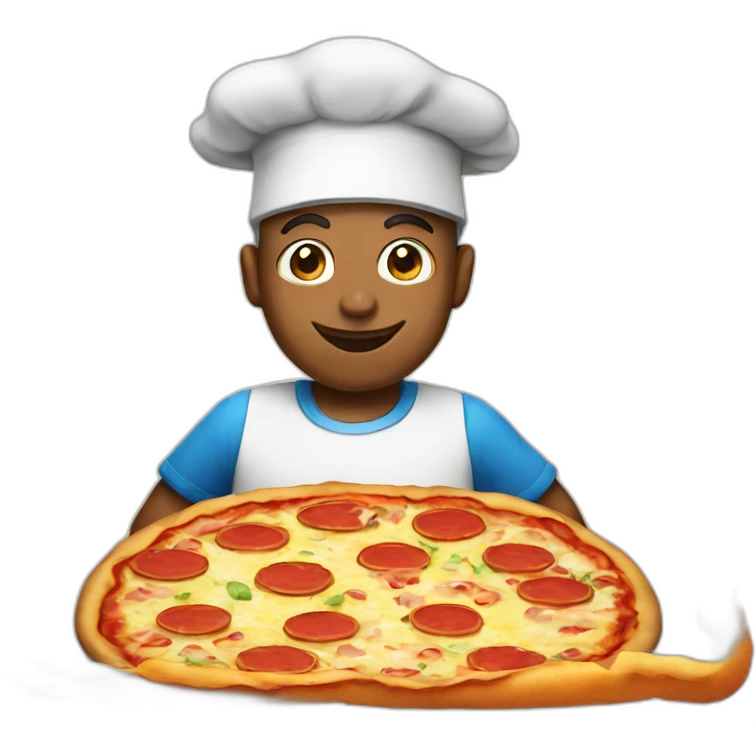 Comiendo pizza emoji