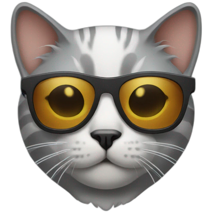 Cat with sunglasses emoji