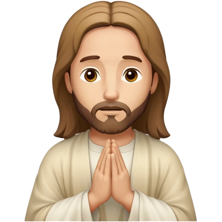 Jesus praying emoji