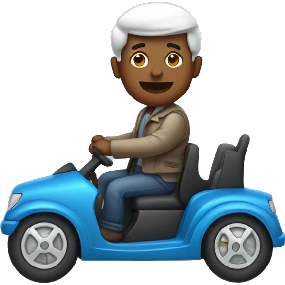 Sark riding Car emoji