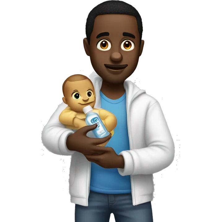 diddy holding baby oil emoji