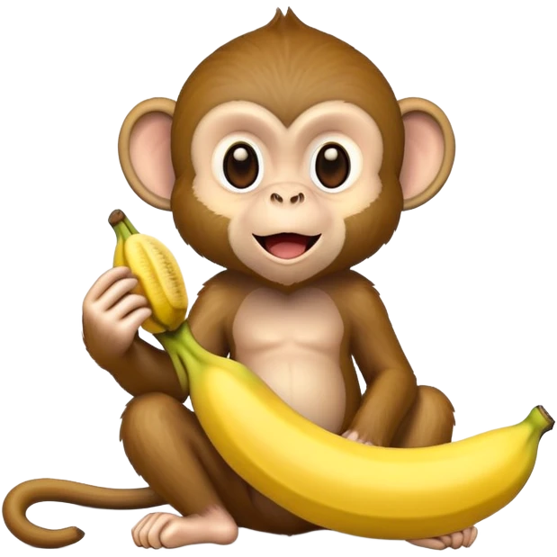 scimmia mangia banane emoji