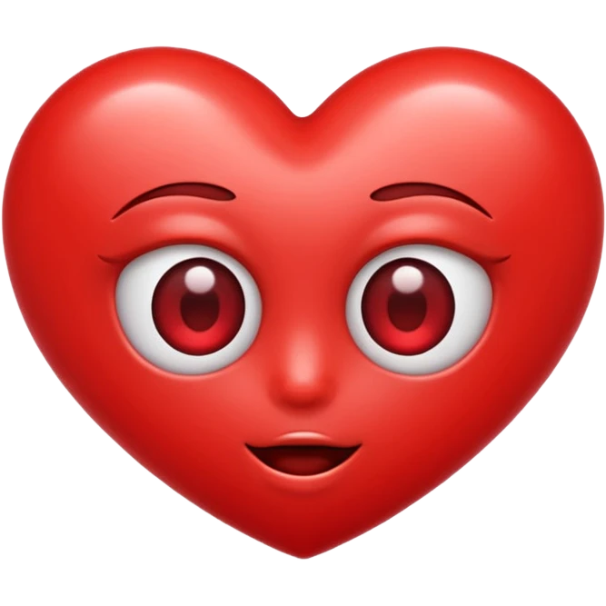 Heart Eyes popping out emoji