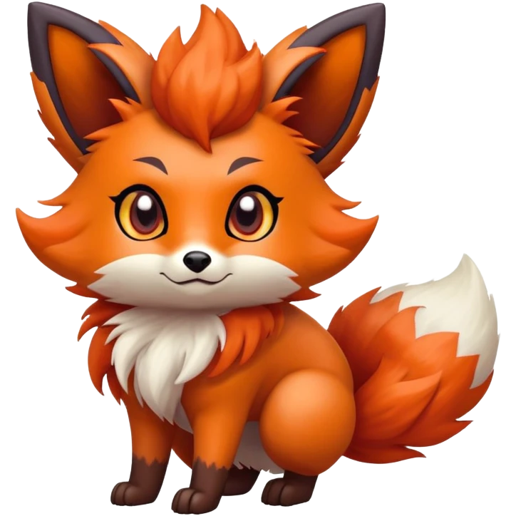 Zorua-Vulpix-Fakémon-hybrid-creature (full body)  emoji