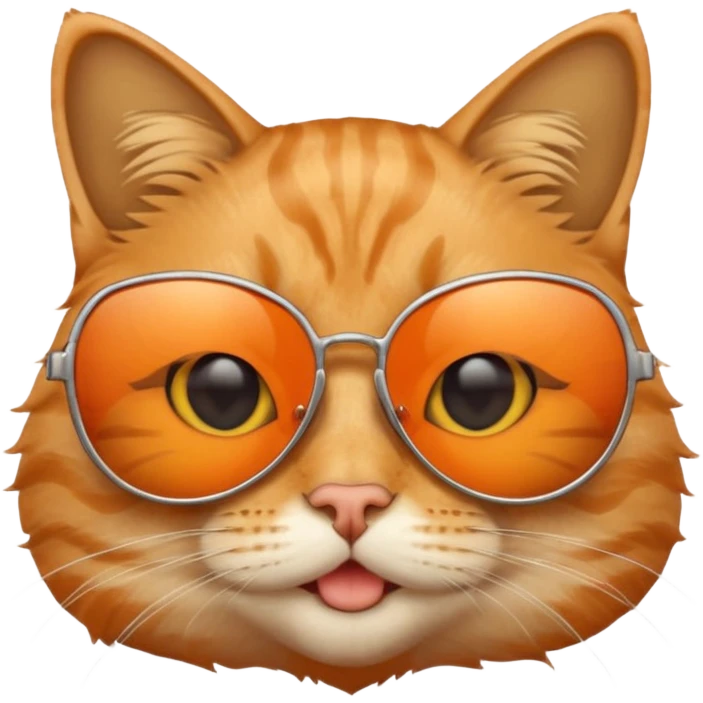 Cat wearing sunglasses emoji