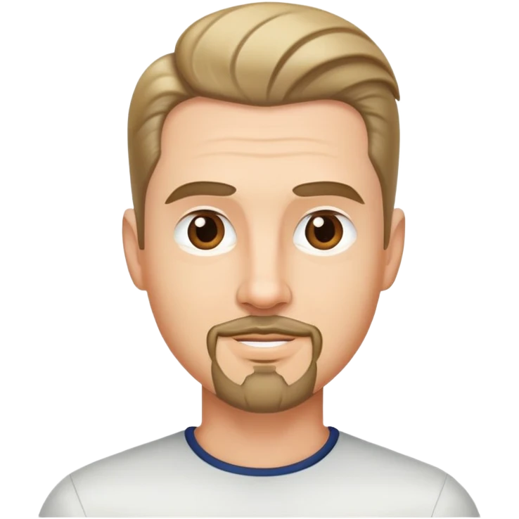 đàn ông, râu quai nón, tóc vuốt, bảnh, đểu emoji