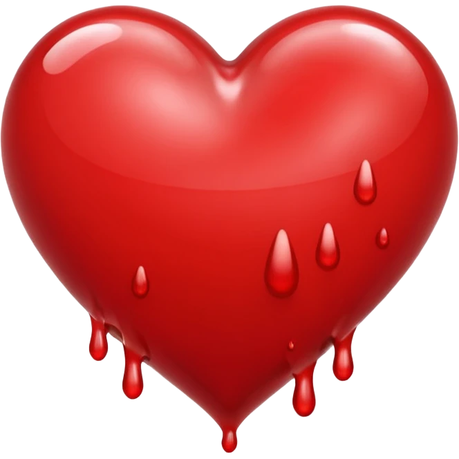 Heart cumshoted emoji