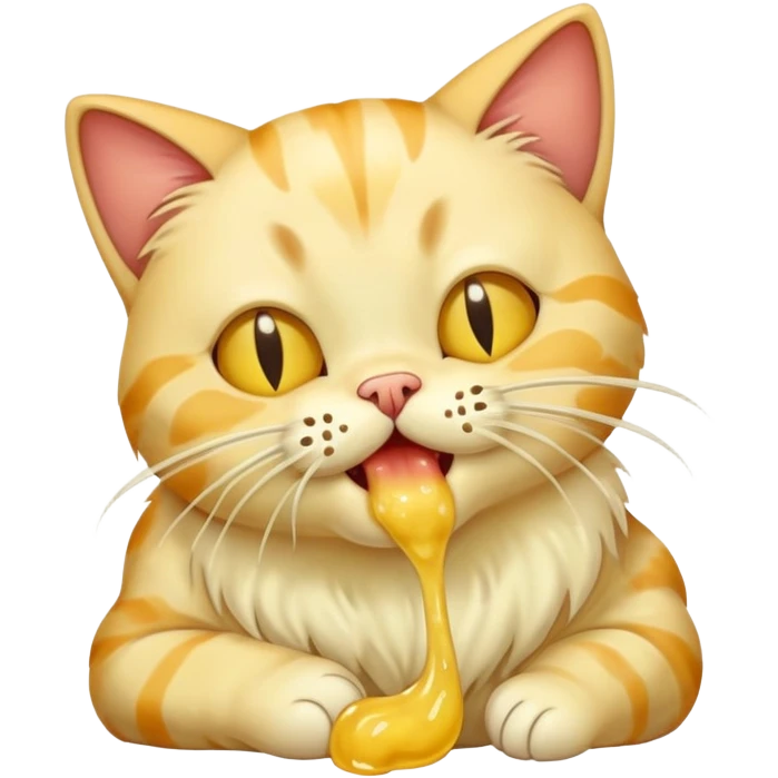 cat puking emoji