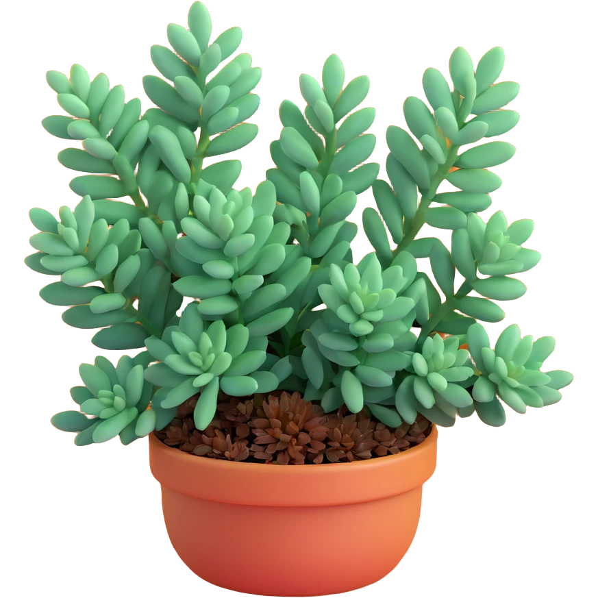 Sedum Pachyphyllum succulent with chubby blue-green leaves emoji