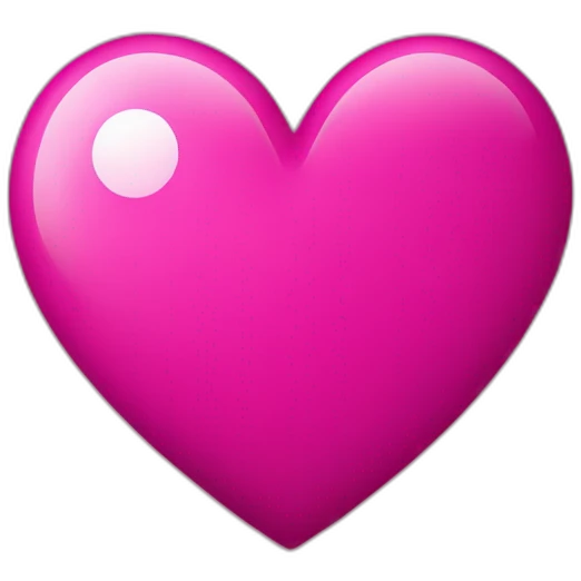 Heart dark pink emoji
