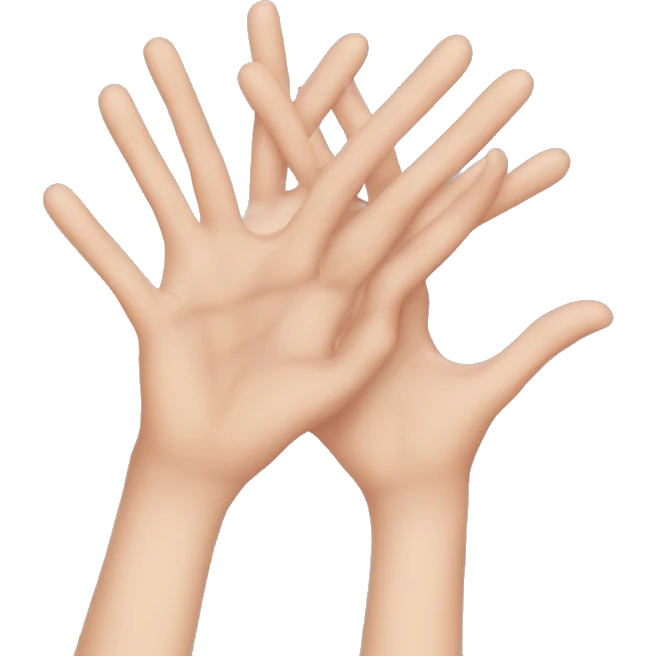 Demi cœur avec les mains emoji