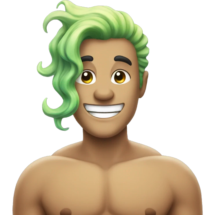 A merman emoji