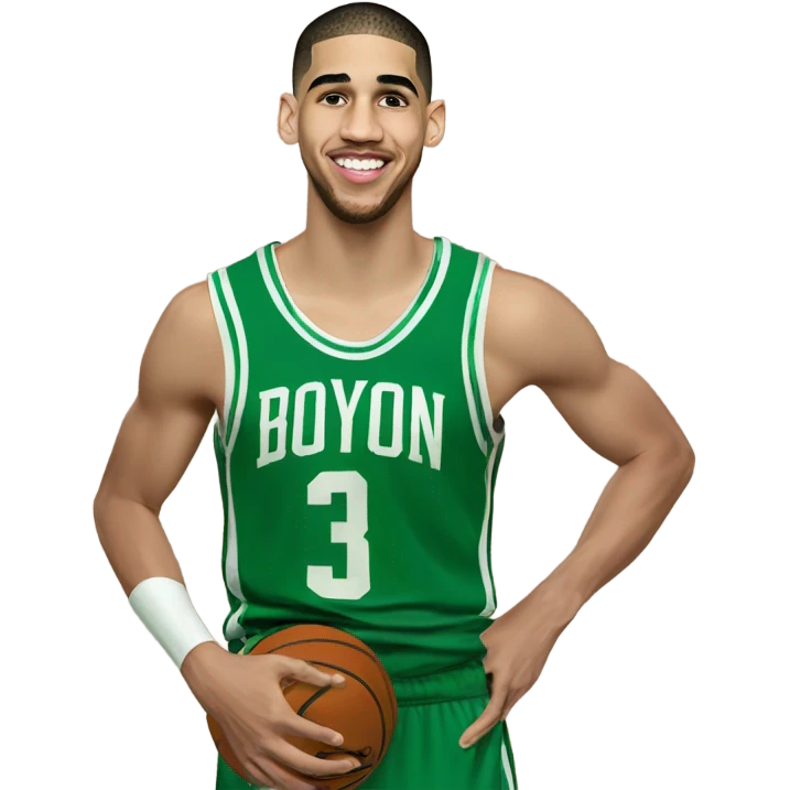 Jayson Tatum with multiple championships emoji