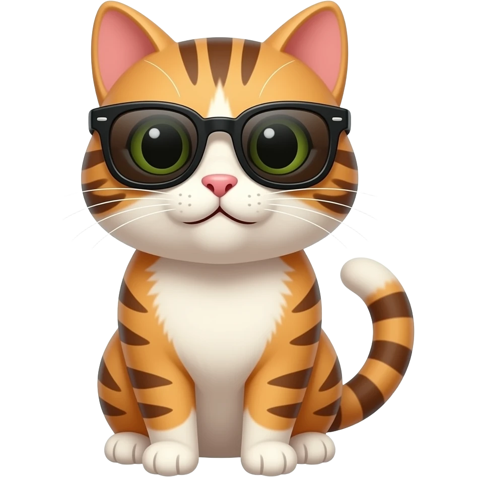 Cat wearing sunglasses emoji