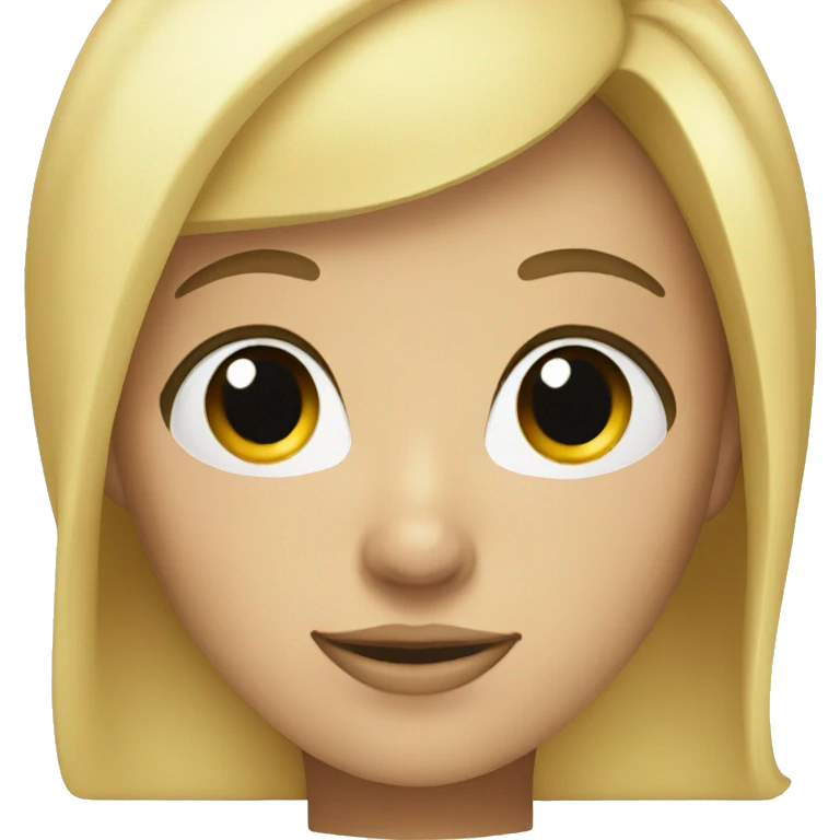 blond lady with blond hair wink eye  emoji