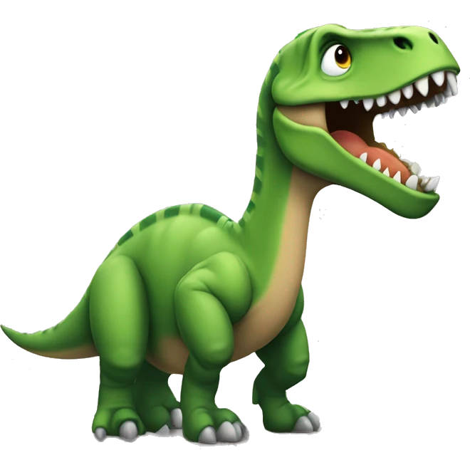 Dinosaur sur skat emoji