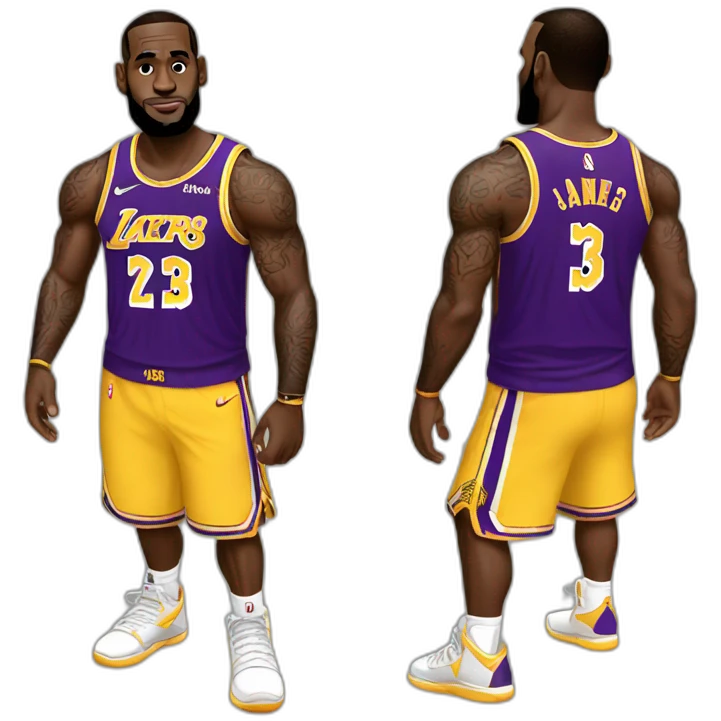 Lebron James full body emoji