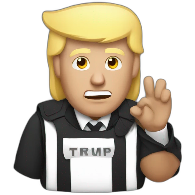 trump-getting-arrested emoji