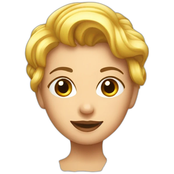 Maryline qui une bière emoji
