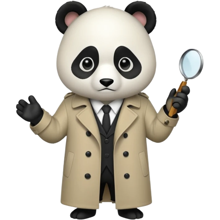 Panda Detective  emoji