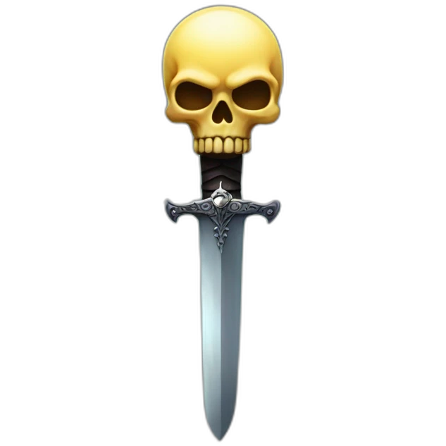 Sting sword glows skull emoji