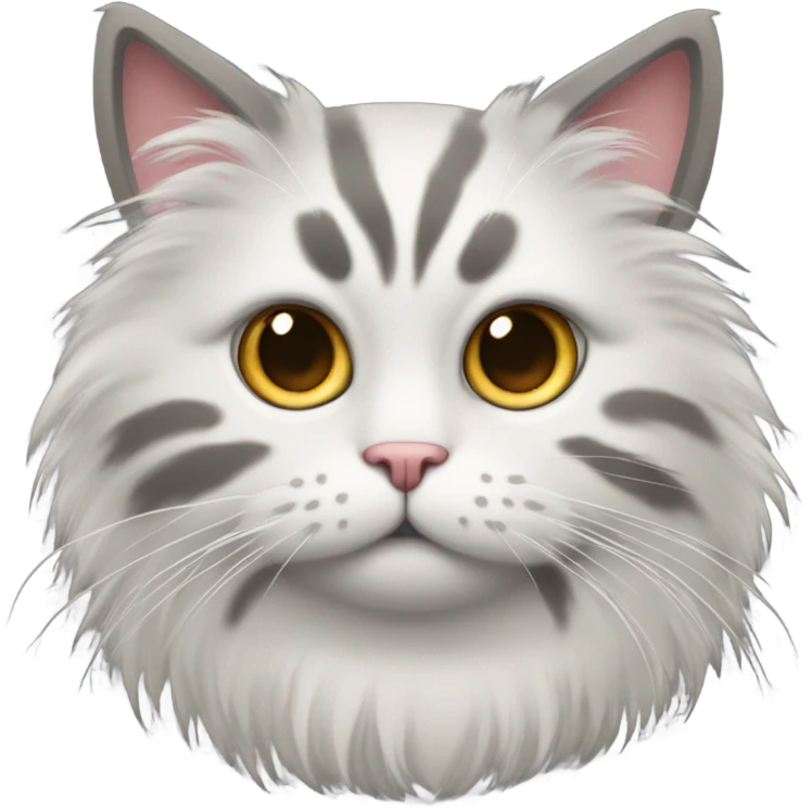 A fluffy cat emoji