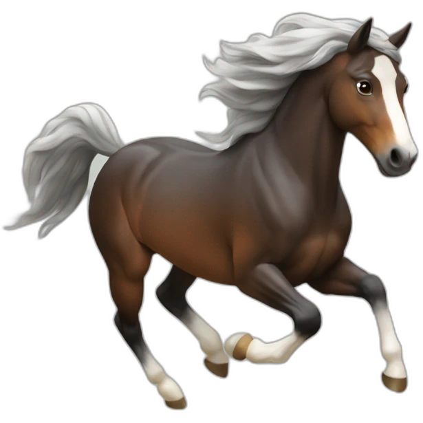Cheval au galop emoji