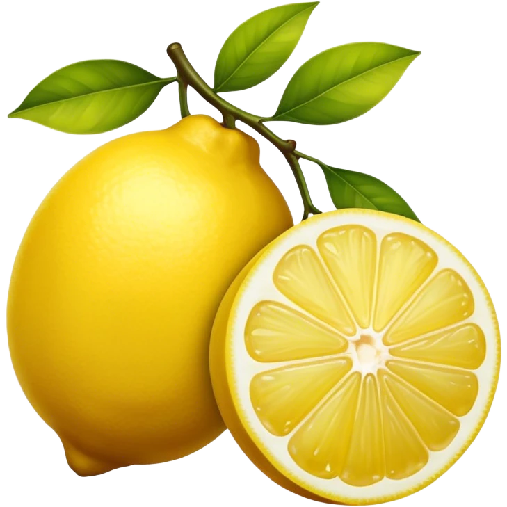 A pair of lemons side by side emoji
