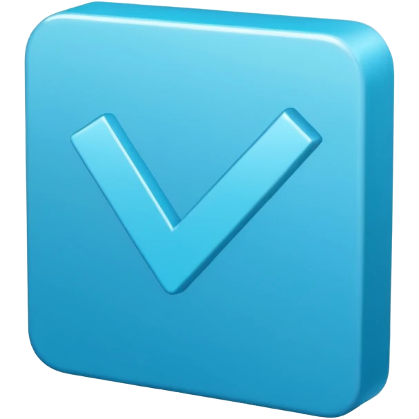 can u make roblox blue square checkmark and square should be tilted emoji