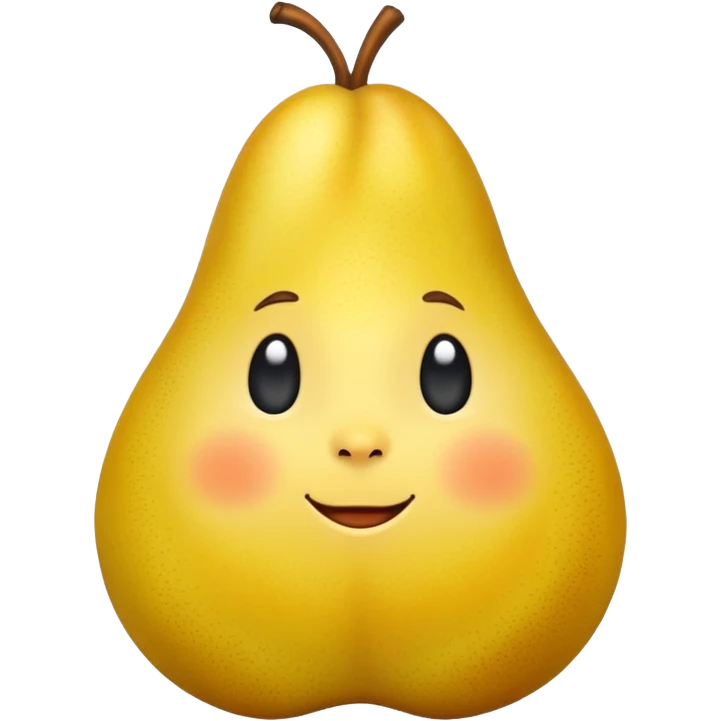 yellow pear emoji