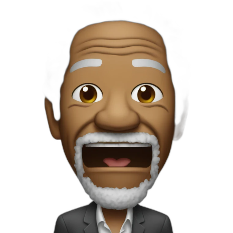 Morgan freeman fighting emoji