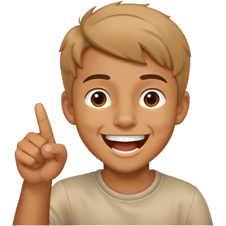 a boy pointing and laughing  emoji
