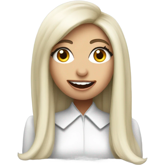 Lady Gaga saying “Fahier” emoji