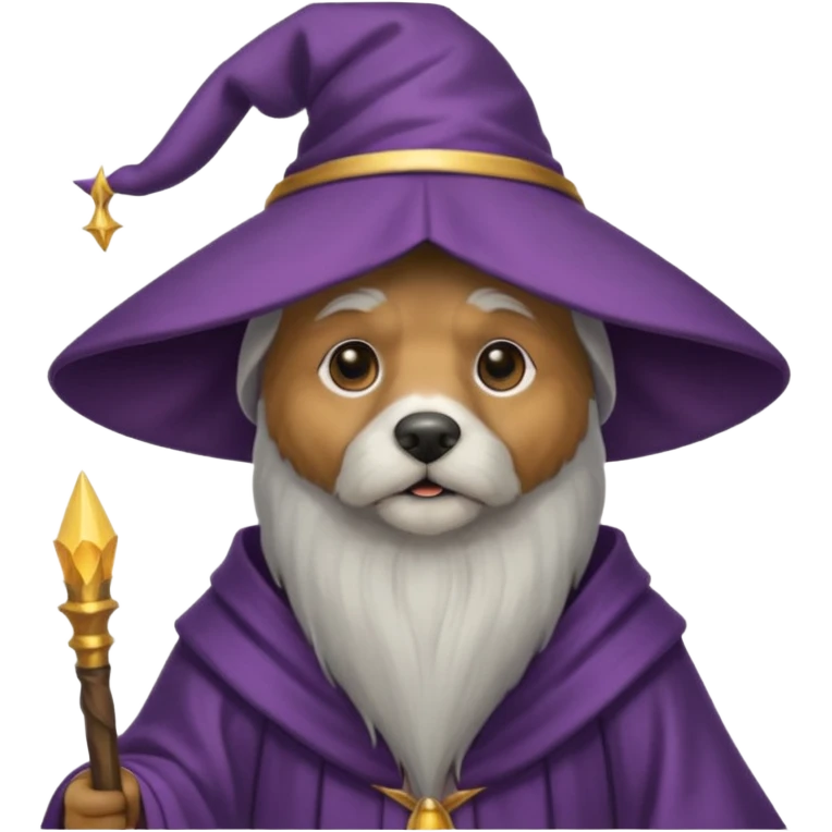Dog wizard emoji