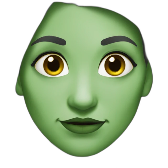 female orc face emoji