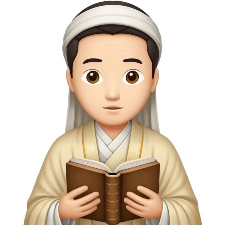 Tang Sanzang reading bible emoji