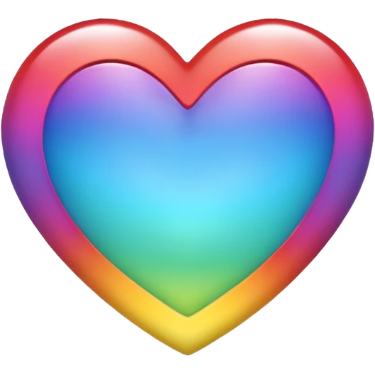heart with a rainbow gradient emoji