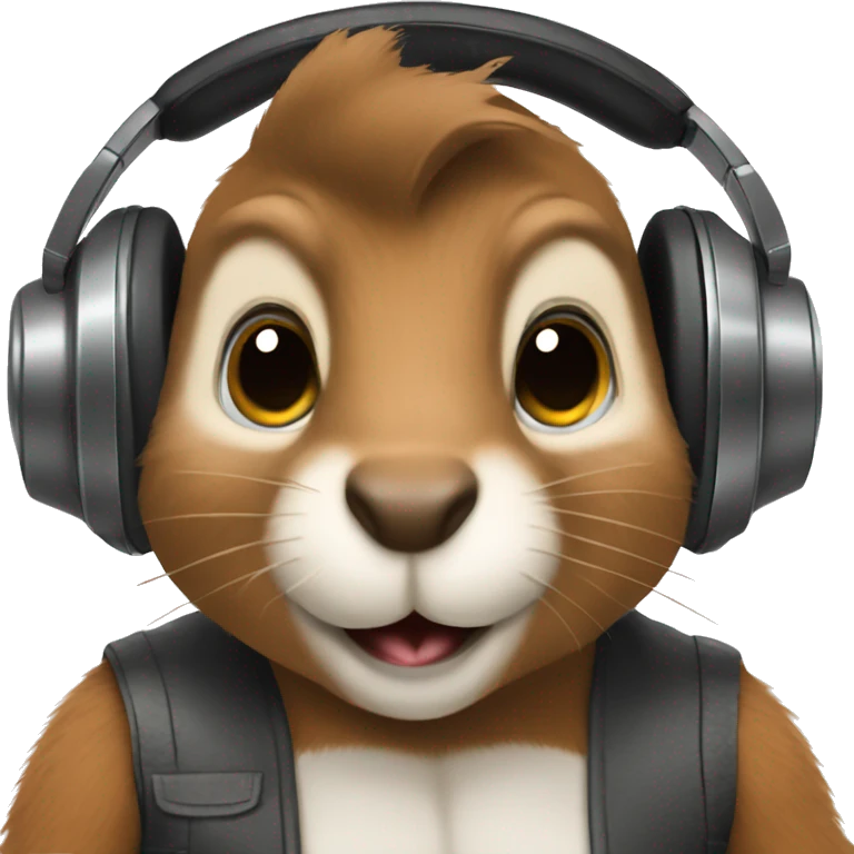 Squirrel dj emoji