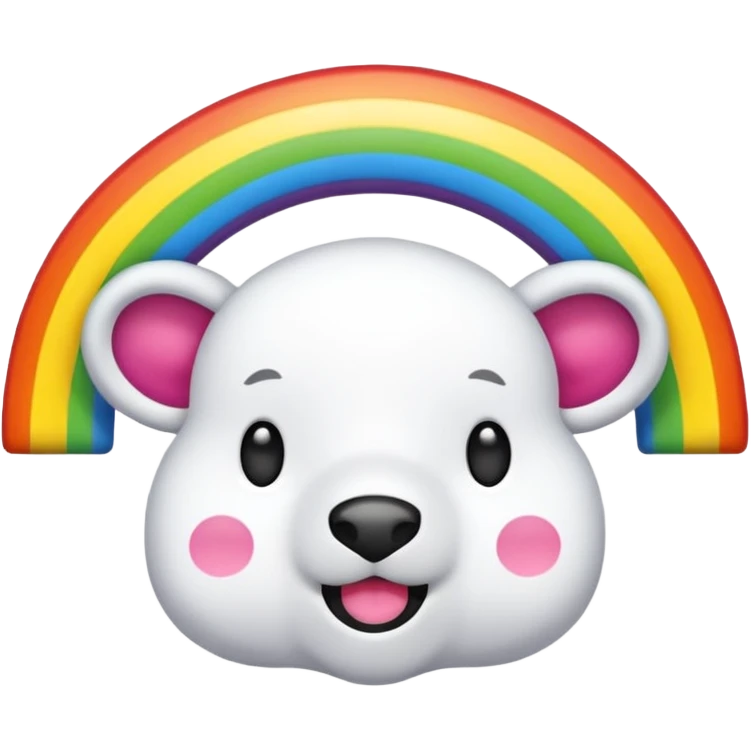 Faça um dálmata colorido que seja a raça de cachorro que seja colorido do arco-íris apenas as pintas emoji