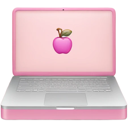 school aestetic macbook pink emoji