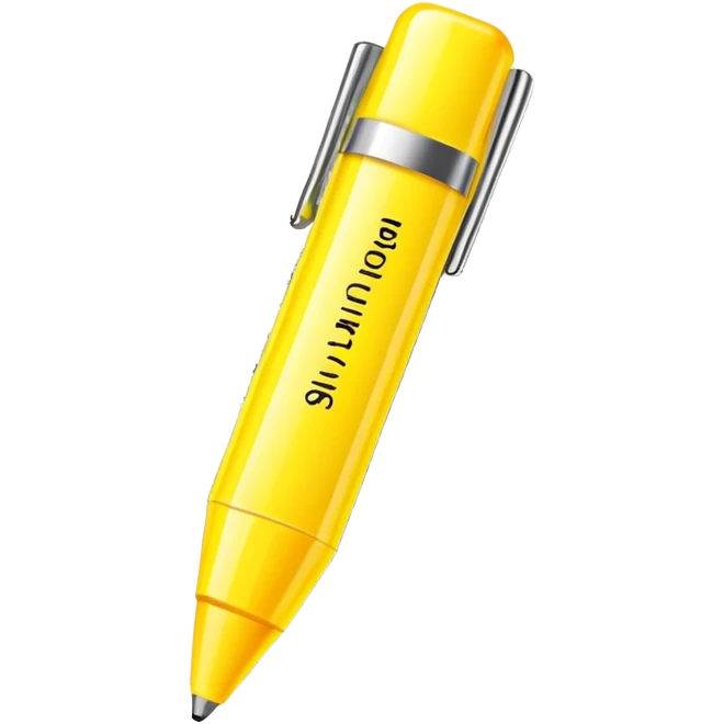 highlighter pen marking text on paper emoji