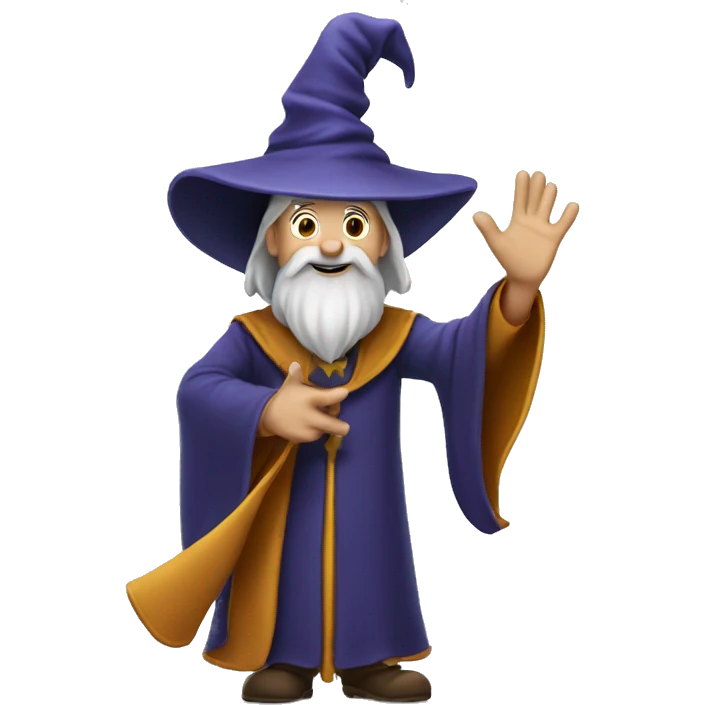 wizard waving emoji