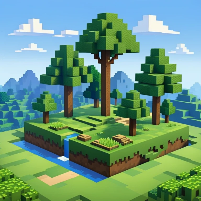 Minecraft landscape emoji