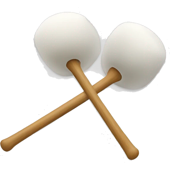 White marimba mallets emoji